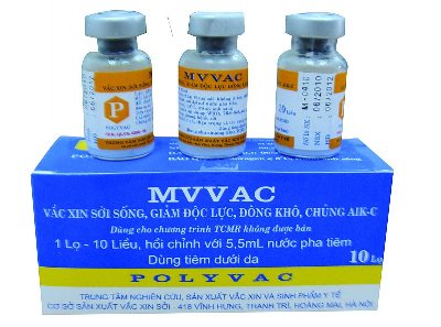 MVVAC : Vắcxin phòng bệnh Sởi