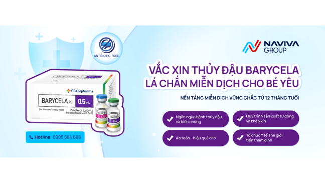Vắc xin thủy đậu BARYCELA inj. (Hàn Quốc)